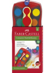 Faber-Castell CONNECTOR Farbkasten · 12 Farben · inkl. Deckweiß