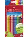 Faber-Castell Farbstift Jumbo GRIP · 12 Farben  im Kartonetui.