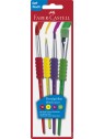 Faber-Castell 4er Set Schulpinsel · Synthetik · Größe 2, 6, 10, 12