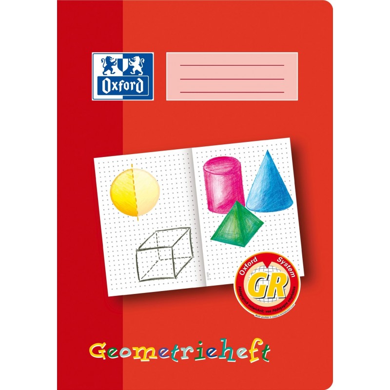 Oxford Geometrieheft A4 · Lineatur GR · 90 g/m² · 16 Blatt