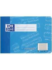 Oxford Notenheft A5 quer · Lineatur 14 · ohne Hilfslinien · 90 g/m² · 8 Blatt