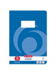 Herlitz Schulheft A4 · Lineatur 25 (liniert · weißer Rand) · 80 g/m² · 16 Blatt