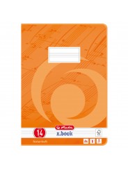 Herlitz Notenheft A4 · Lineatur 14 (ohne Hilfslinien) · 80 g/m² · 8 Blatt