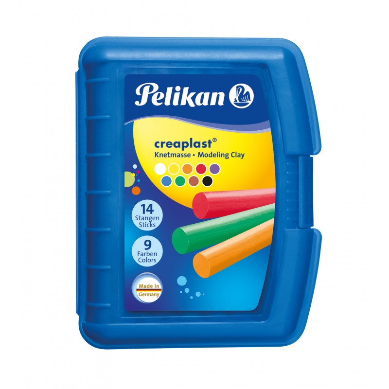 Pelikan Wachsknete Creaplast® · sortiert · 14 Stangen (in 9 Farben)