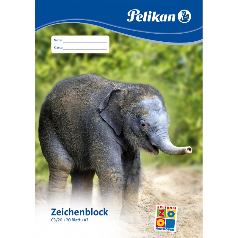 Pelikan Zeichenblock C3/20 · A3 · 100 g/m² ·20 Blatt