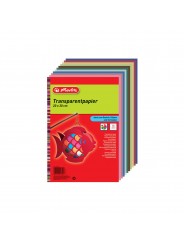 Herlitz Transparentpapier · 20 cm x 30 cm · 40 g/m² · 10 Blatt (versch. Farben)