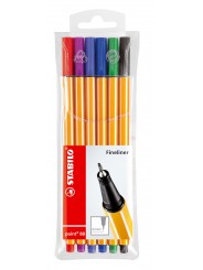 STABILO® Fineliner STABILO® point 88® Etui · mit 6 Stiften