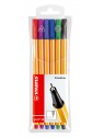 STABILO® Fineliner STABILO® point 88® Etui · mit 6 Stiften