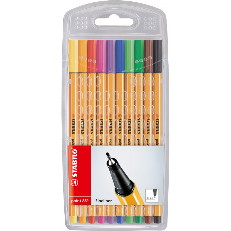 STABILO® Fineliner STABILO® point 88® Etui mit 10 Stiften