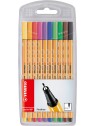 STABILO® Fineliner STABILO® point 88® Etui mit 10 Stiften