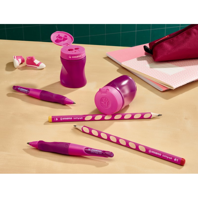 STABILO® Ergonomischer Dosenspitzer STABILO® EASYsharpener · pink · Rechts-/Linkshänder