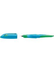 STABILO® Ergonomischer Schulfüller STABILO® EASYbirdy · Feder A · himmelblau/grasgrün · Rechts-/Linkshänder