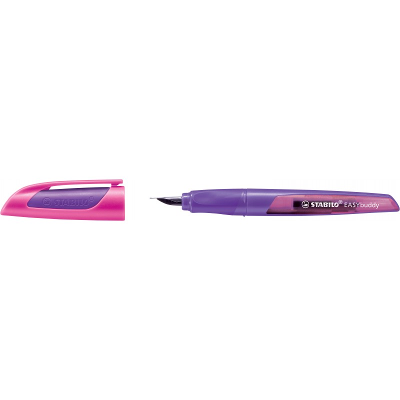 STABILO® Ergonomischer Schulfüller STABILO® EASYbuddy ·  lila/magenta · Feder:  M - Standard, L - Linkshänder