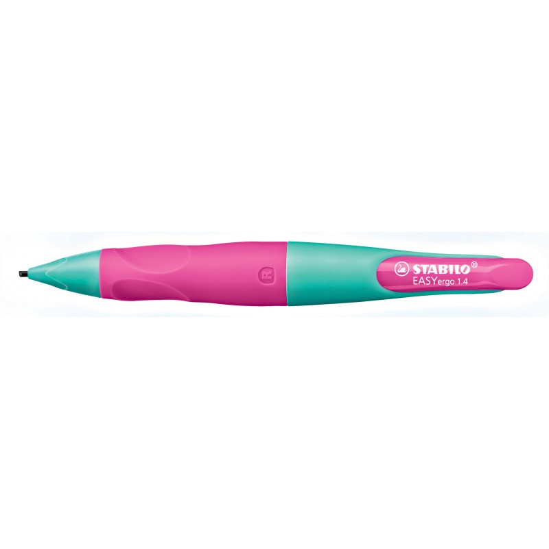 STABILO® Ergonomischer Druckbleistift STABILO® EASYergo 1.4 · türkis/neonpink · Rechts-/Linkshänder