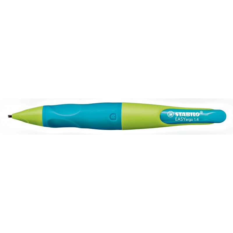 STABILO® Ergonomischer Druckbleistift STABILO® EASYergo 1.4 · neonlimonengrün/aquamarin · Rechtshänder