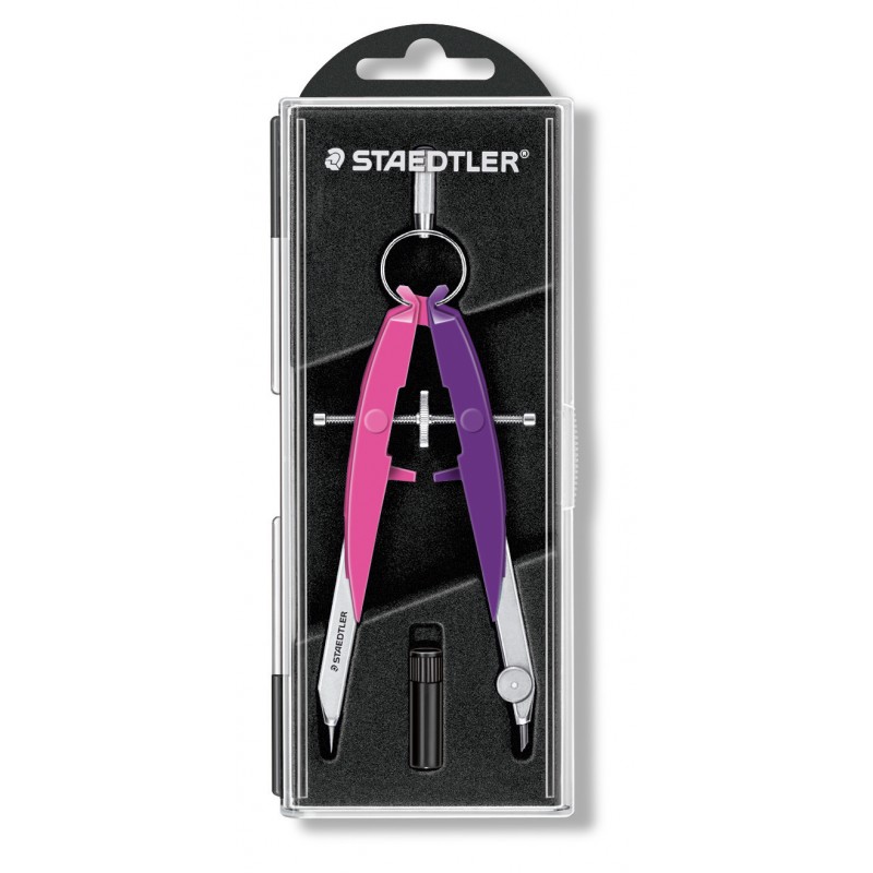 STAEDTLER® Zirkel Mars® comfort Präzisions-Geometriezirkel 556 00-N2 · 225 mm · 154 mm · Neon pink