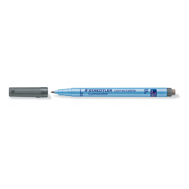 STAEDTLER® Folienstift Lumocolor correctable · F-Spitze ca. 0 ·6 mm · schwarz