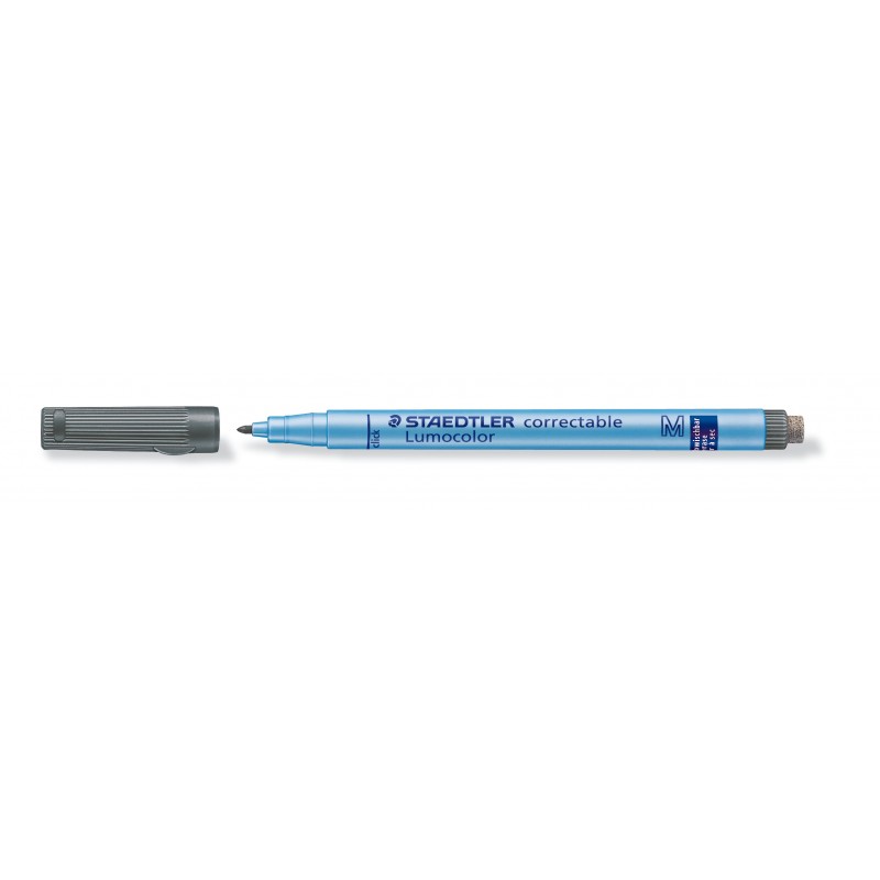 STAEDTLER® Folienstift Lumocolor correctable · M-Spitze ca. 1,0 mm · schwarz