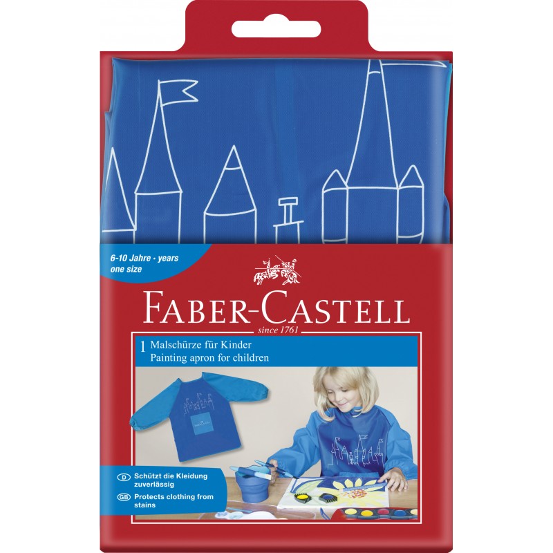 Faber-Castell Malschürze für Kinder blau