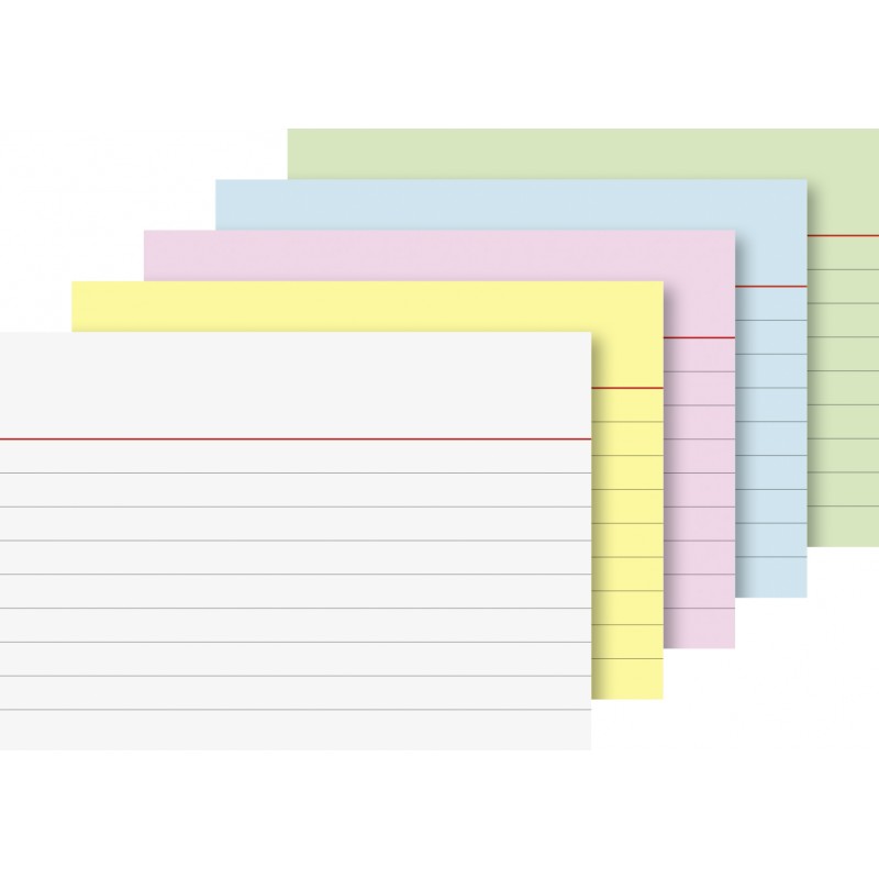 BRUNNEN Karteikarte A7 liniert sorot 100St