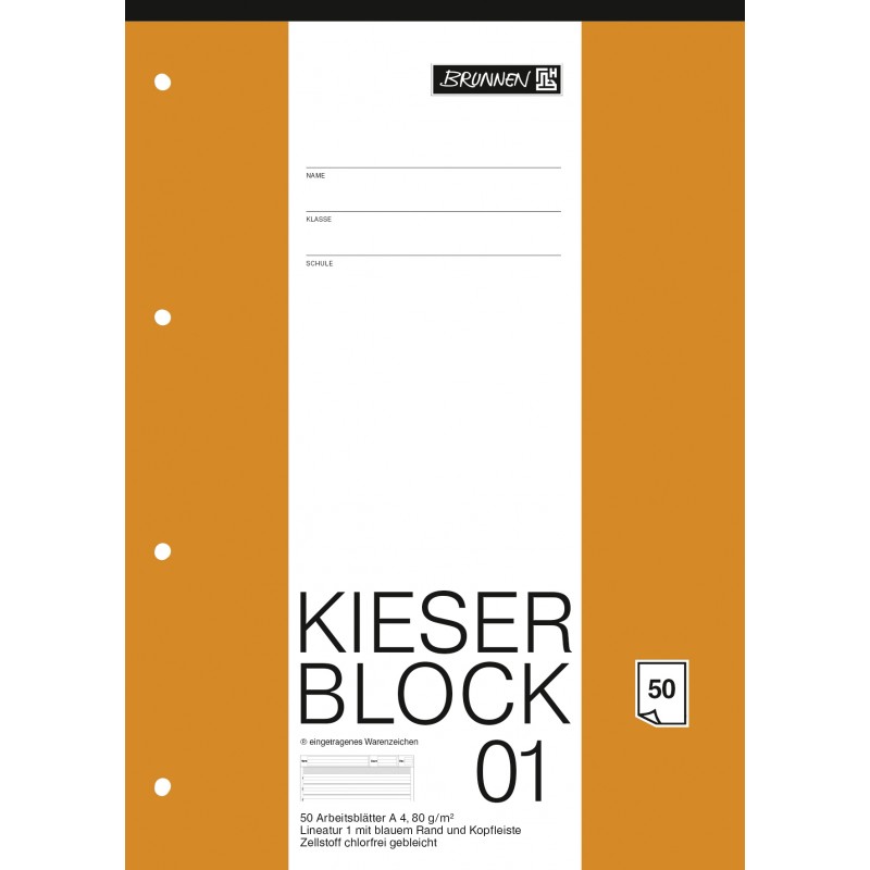 BRUNNEN Kieserblock 01 · (Lin1) · 50Bl