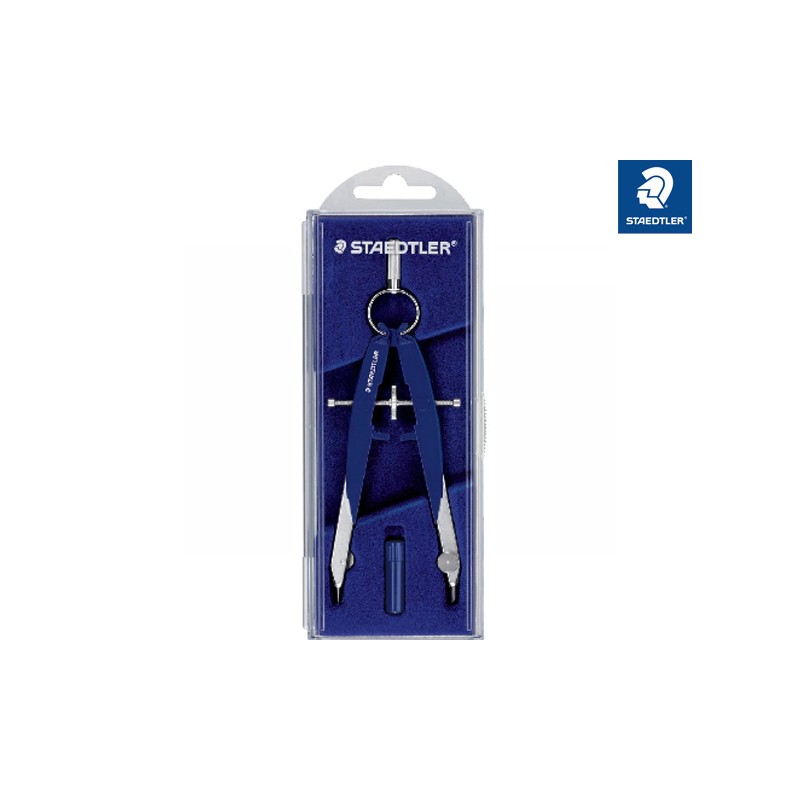 STAEDTLER® Zirkel Mars® comfort Präzisions-Geometriezirkel 556 00 · 225 mm · 154 mm · blau, silber