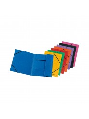 Herlitz Einschlagmappe / Jurismappe Colorspan · mit Gummizug · Colorspan-Karton, 355 g/qm · rot