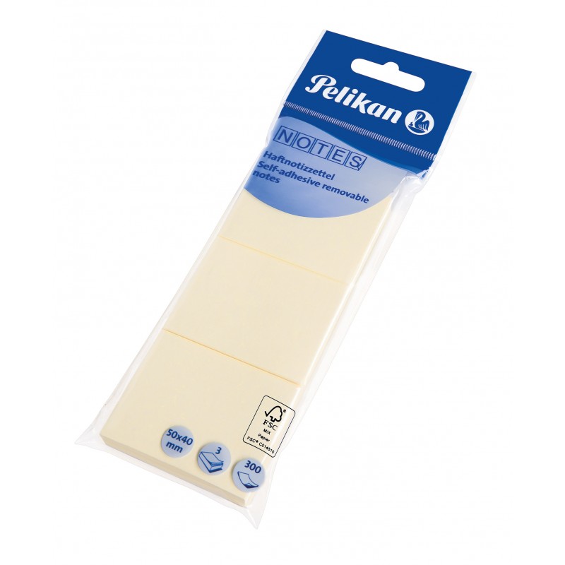 Pelikan Haftmemo 123 ·  50 x 40 mm · gelb · 300 Blatt