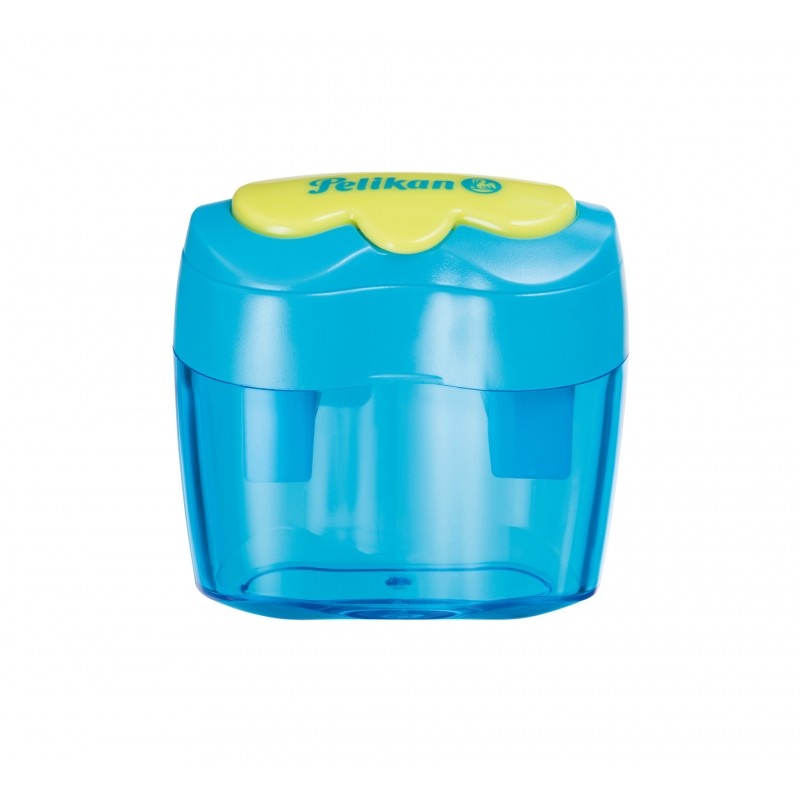 Pelikan Doppelanspitzer Flower AF · Standard und Jumbo · 40 x 48 x 40 mm · blau