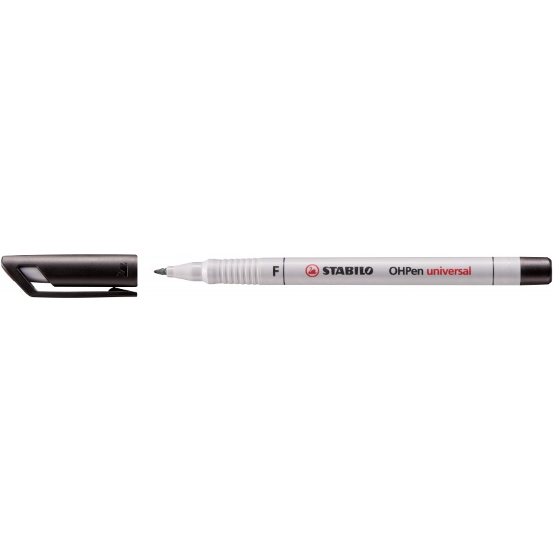 STABILO® Folienstift STABILO® OHPen universal · Fein (F) 0,7 mm · wasserlöslich · schwarz