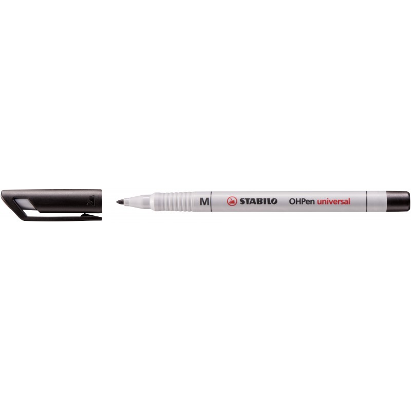 STABILO® Folienstift STABILO® OHPen universal · Medium (M) 1 mm · wasserlöslich · schwarz