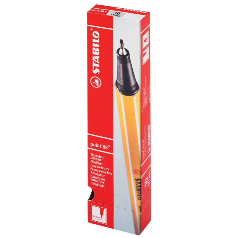 STABILO® Fineliner STABILO® point 88® · 0,4 mm · mittelgrau