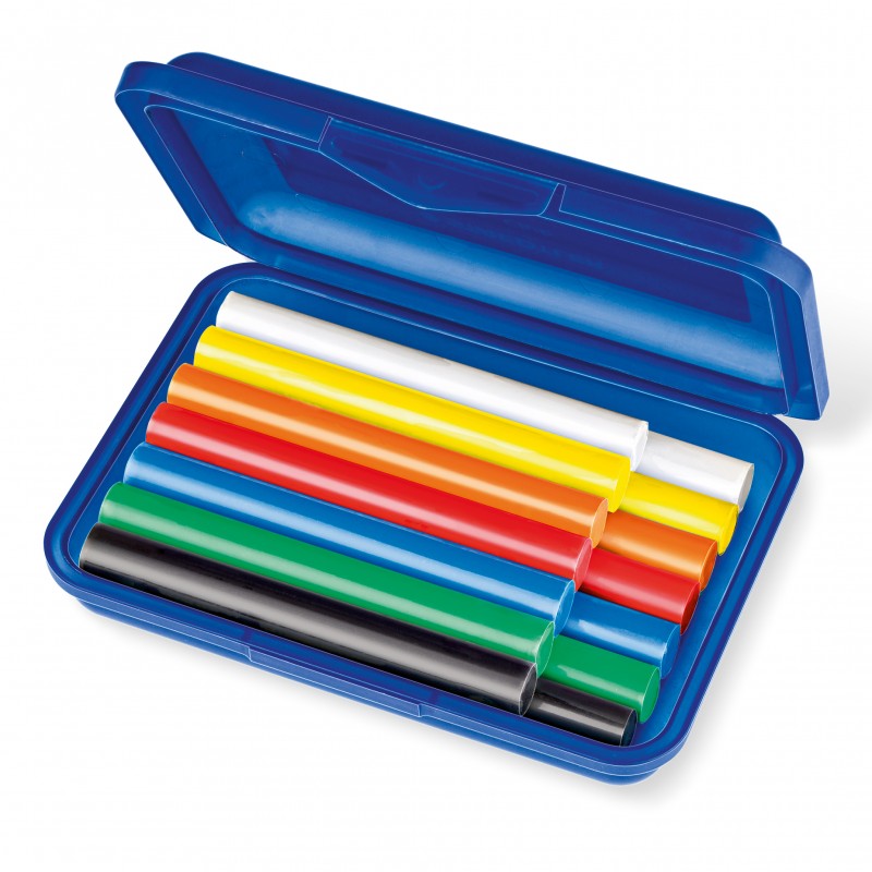 STAEDTLER® Noris Club® Plastilin-Knete Schulbox · 14 Stangen (7 Faben) in Kunststoffetui