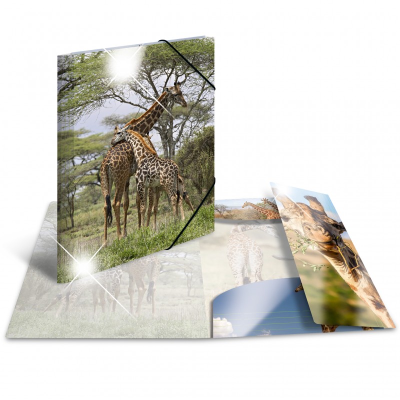 HERMA Sammelmappe · A3 · PP · Glossy Tiere · Giraffe