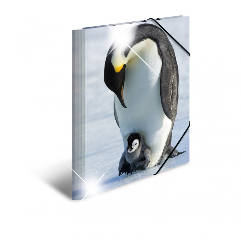 HERMA Sammelmappe · A3 · PP · Glossy Tiere · Pinguine