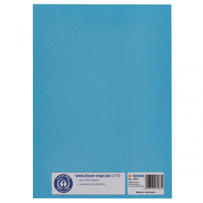 HERMA Heftschoner Papier A5 hellblau