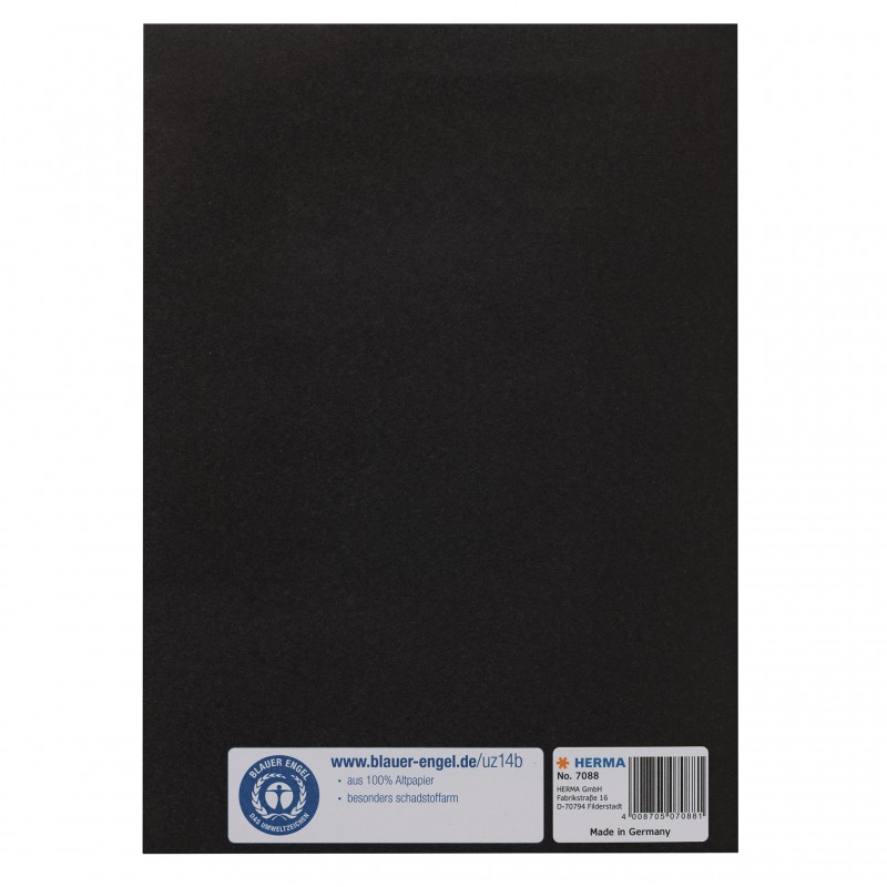 HERMA Heftschoner Papier A5 schwarz