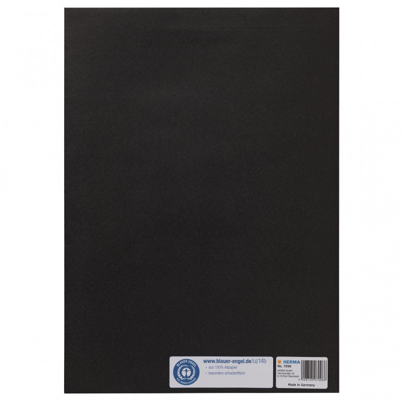 HERMA Heftschoner Papier A4 schwarz