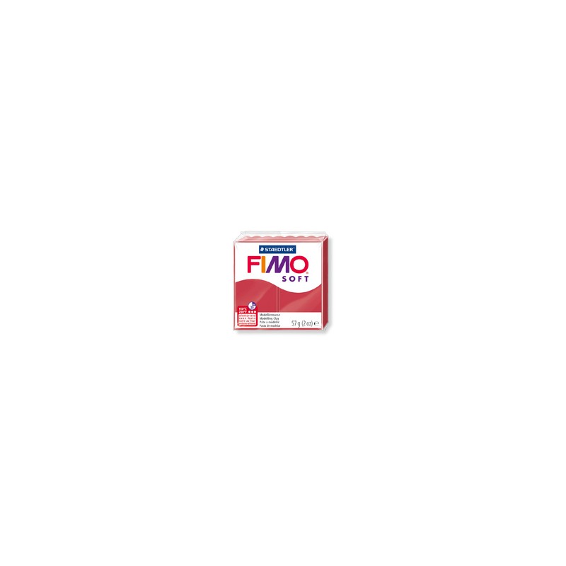 FIMO® soft ofenhärtende STAEDTLER® Modelliermasse - 57g - kirschrot - 8020-26