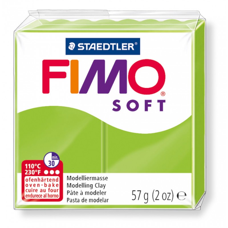 FIMO® soft ofenhärtende STAEDTLER® Modelliermasse - 57g - apfelgrün - 8020-50