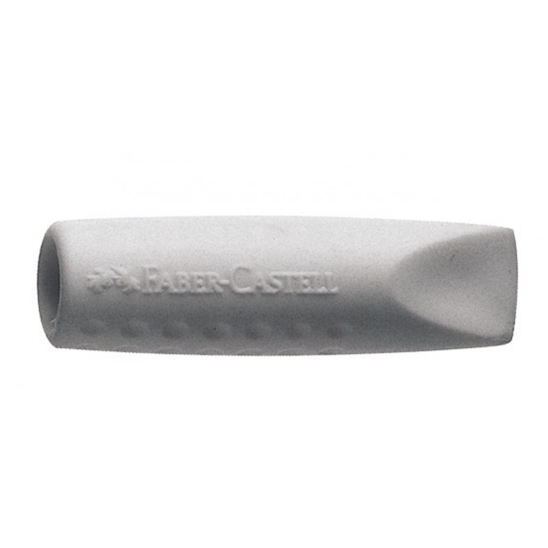 Faber-Castell Radierer Grip eraser cap · 2 Stück  Farbe: grau