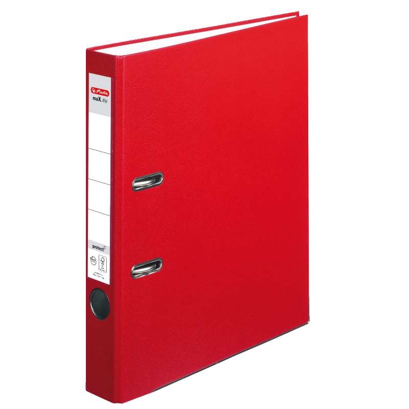 Herlitz Ordner A4 · schmal (5cm)  · maX.file protect · rot