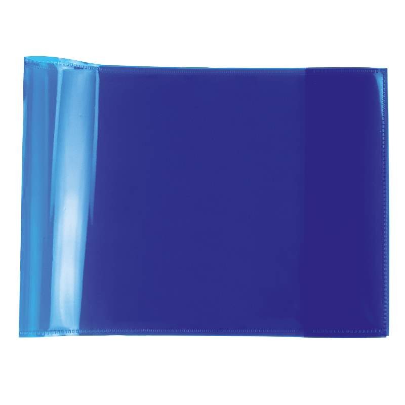 HERMA Heftschoner PLUS · PP · A5 quer · transparent · blau