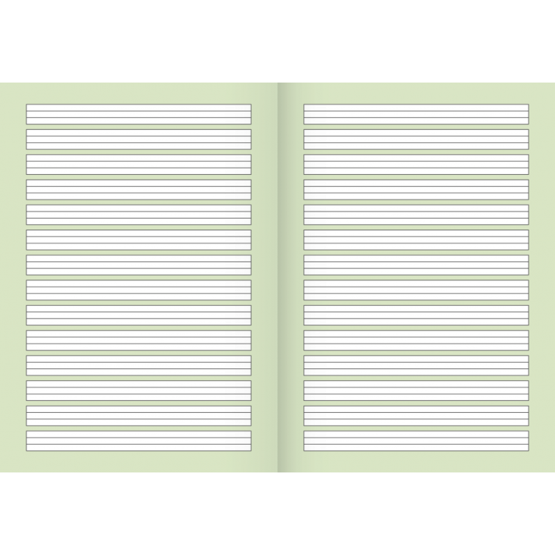 BRUNNEN Schulheft · DIN A4 · Lineatur 1 · liniert - 1. Schuljahr · Kontrastlineatur · 16 Blatt · Umweltpapier