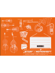 Notenheft · DIN A5 quer · Star Lineatur 14 · 8 Blatt