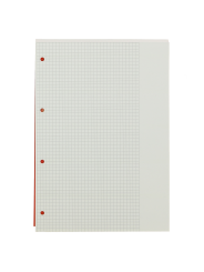 LANDRÉ Schulblock · A4 · 50 Blatt · Lineatur 26 · kariert · mit Rand