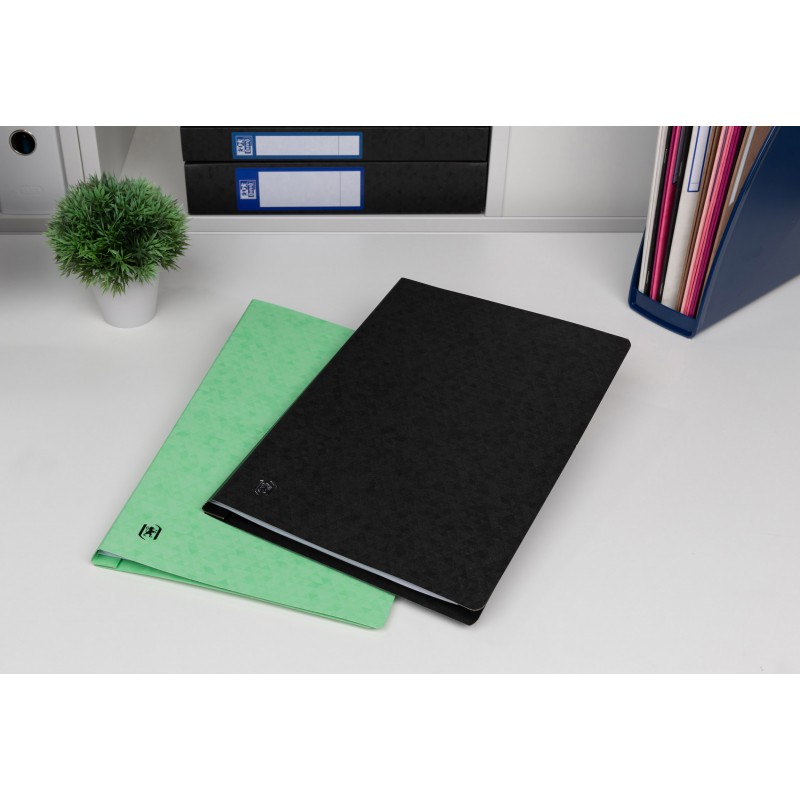 Oxford Top File + A4 Schnellhefter · exklusiver 390 g/m² Multi´Strat™ Karton· DIN A4 · schwarz