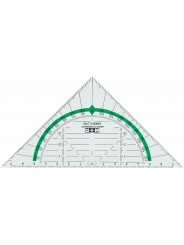 M+R Geo-Dreieck GreenLine · 16cm · glasklar