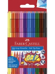 Faber-Castell · Filzstifte · Grip Colour Marker · 10 Farben