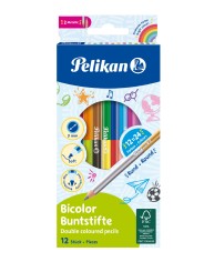 Pelikan Doppelbuntstifte Bicolor · 12 Stifte / 24 Farben